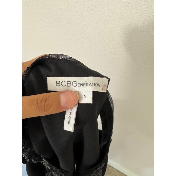 BCBGeneration Black Sequin Detail Shift Dress | Size S - Picture 11 of 11